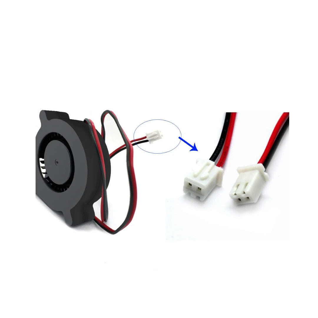 DC24V 7530 Double Ball Centrifugal Fan with XH2.54-2P 30CM Cable Size:75*75*30MM