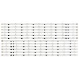 Samsung BN96-32771A / BN96-32772A DMGE-580SMA-R3 DMGE-580SMB-R3 / LM41-00091G LM41-00091F (2014SVS58_MEGA_3228_R_7LED, 2014SVS58_MEGA_3228_L_7LED) LED Strips - 12 Strips