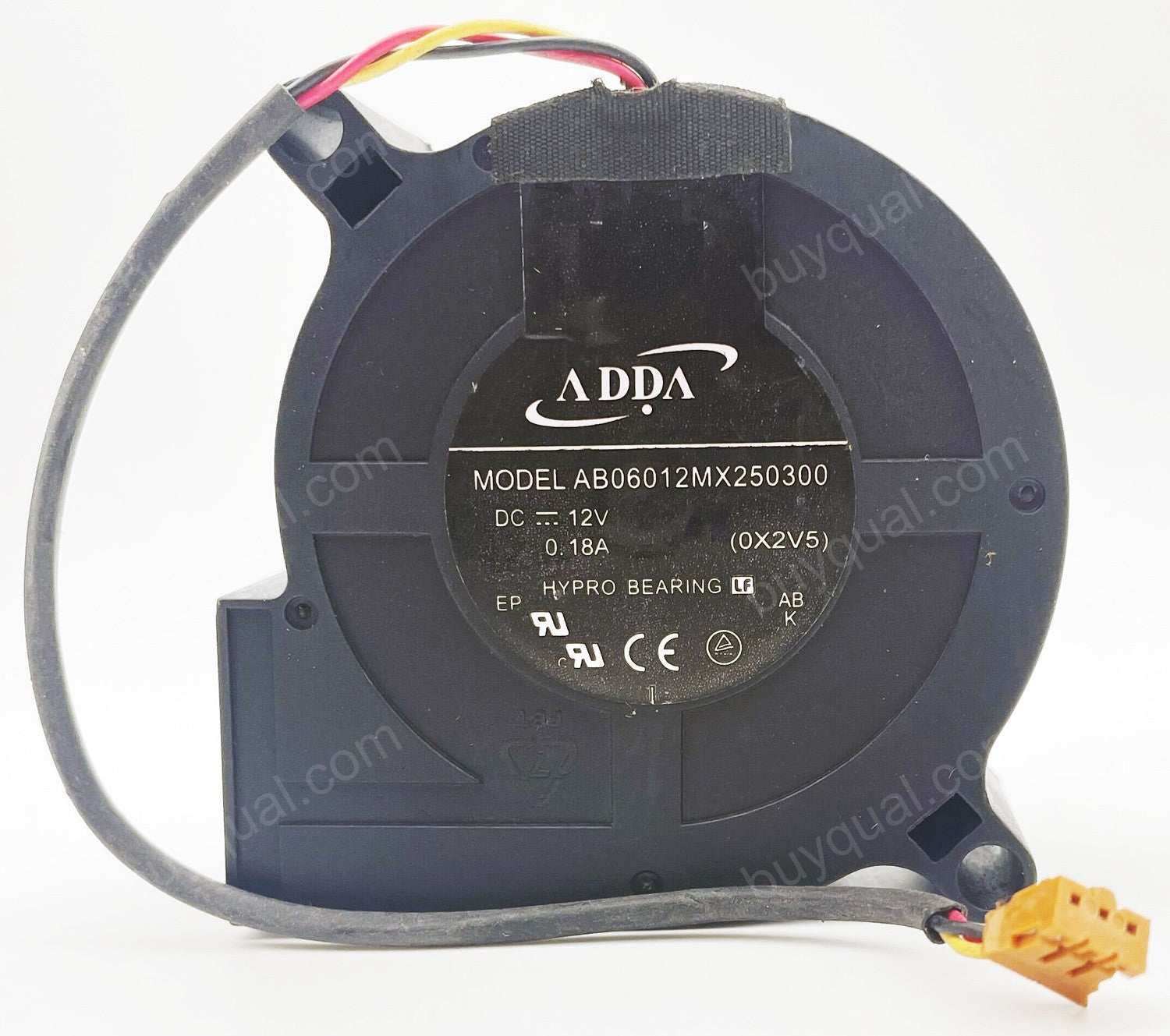 ADDA AB06012MX250300 12V 0.18A 3wires cooling fan