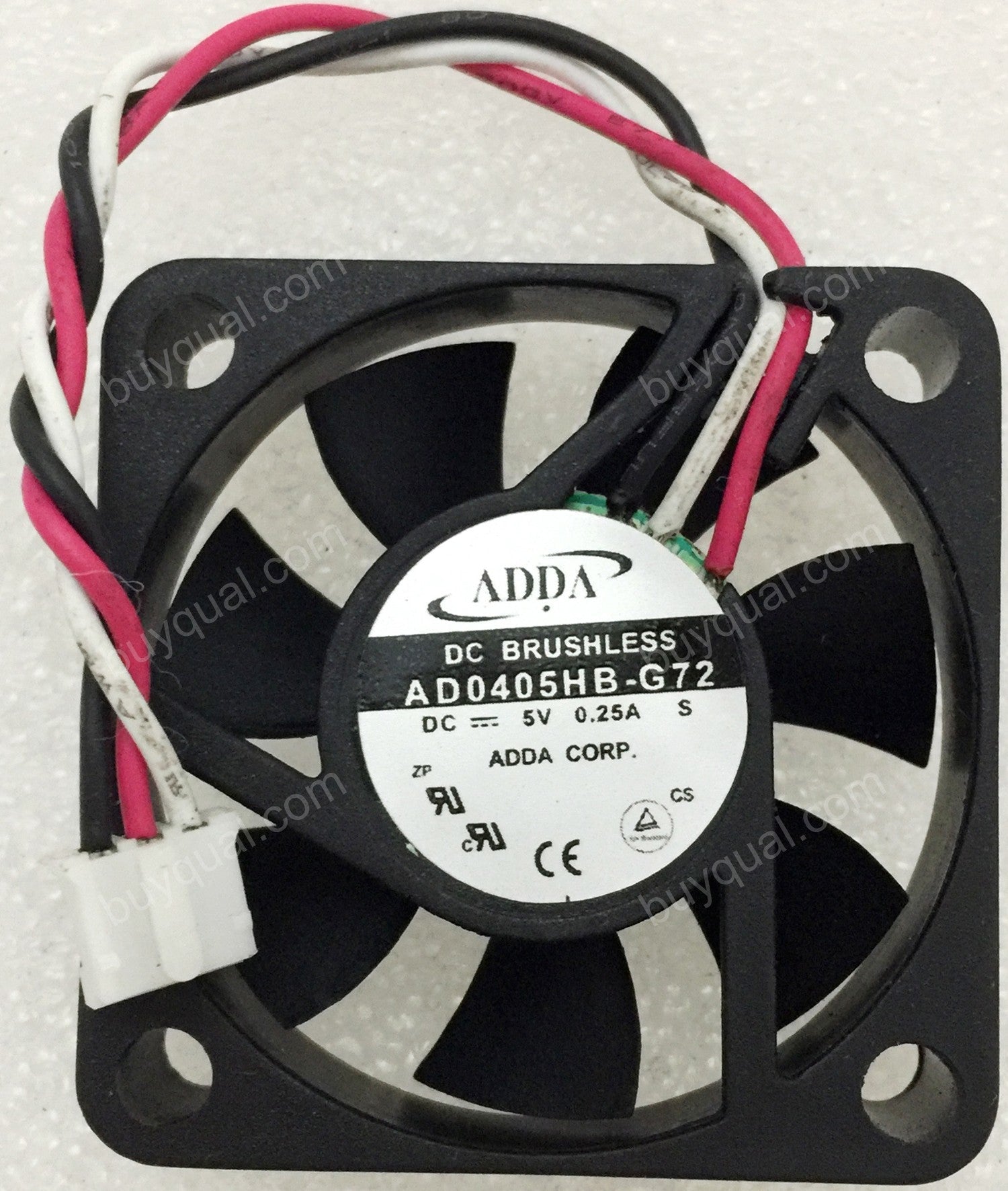 ADDA AD0405HB-G72 5V 0.25A 3wires Cooling Fan