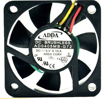 ADDA AD0405MB-G72 5V 0.15A 3wires Cooling Fan