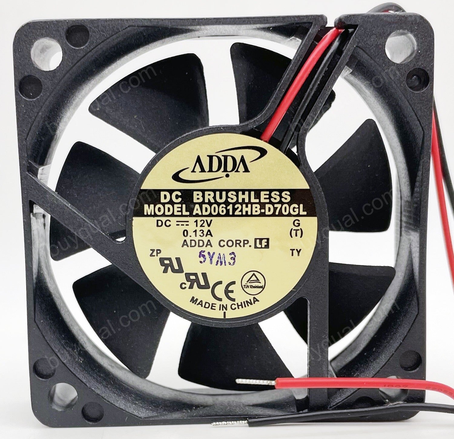 ADDA AD0612HB-D70GL 12V 0.13A 2wires Cooling Fan