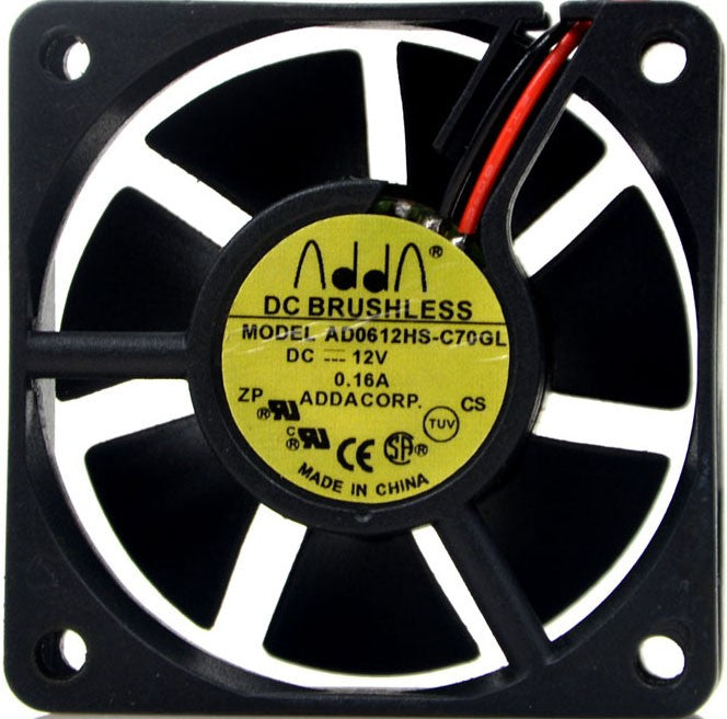 ADDA AD0612HS-C70GL 12V 0.16A  2wires Cooling Fan