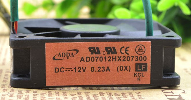 ADDA AD07012HX207300 12V 0.23A 3wires Cooling Fan