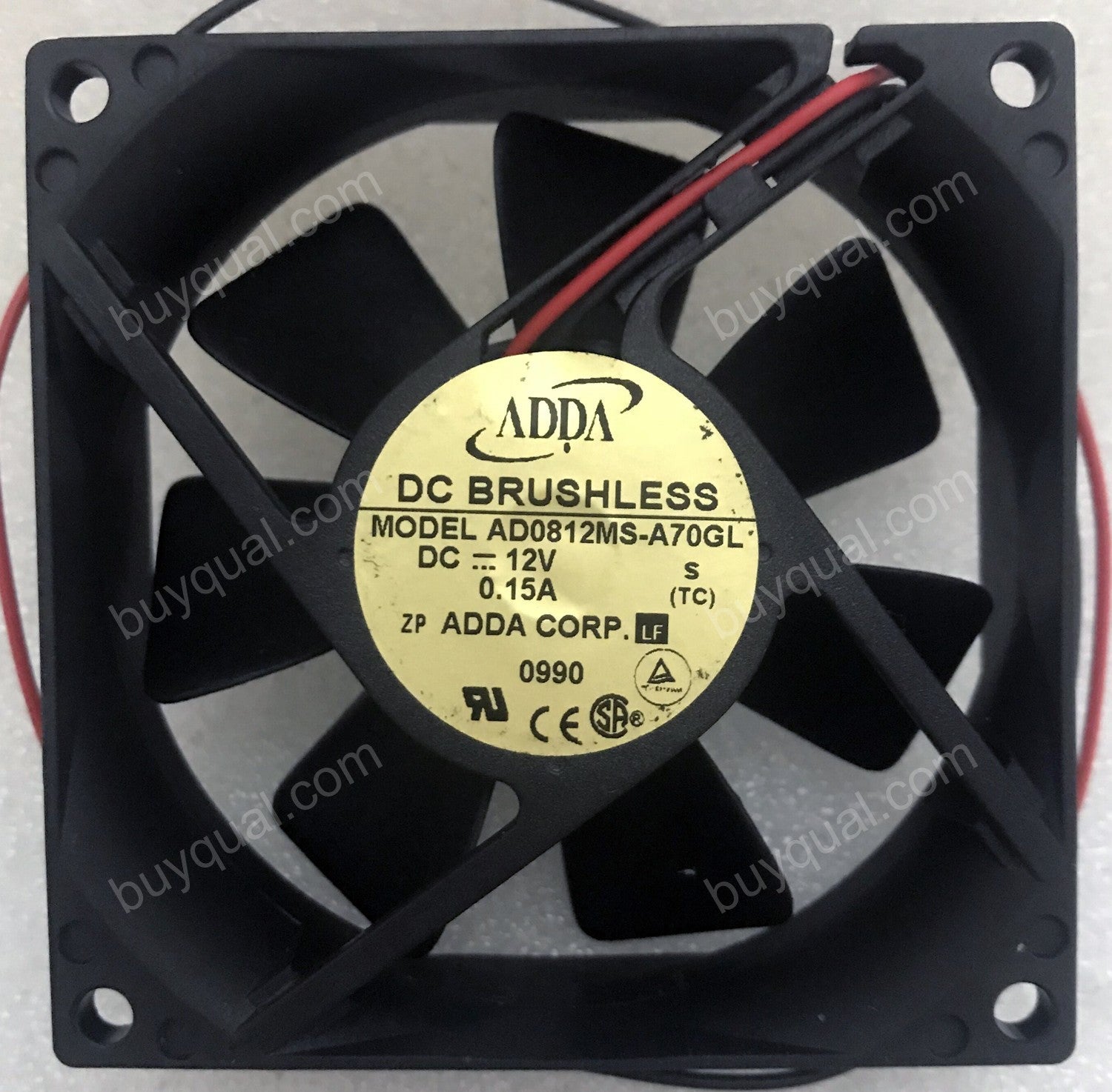 ADDA AD0812MS-A70GL 12V 0.15A 2wires Cooling Fan
