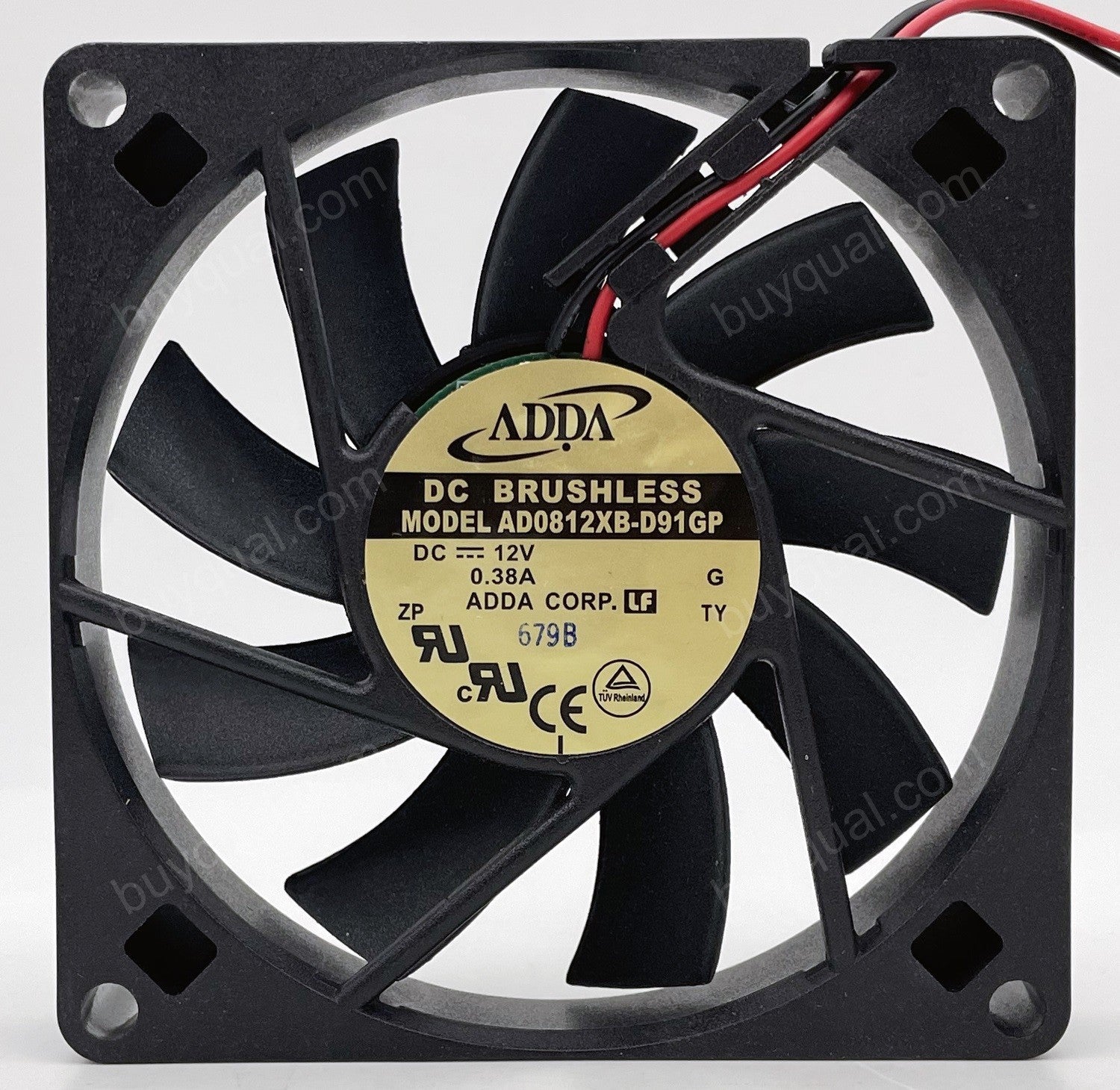 ADDA AD0812XB-D91GP 12V 0.38A 2wires Cooling Fan