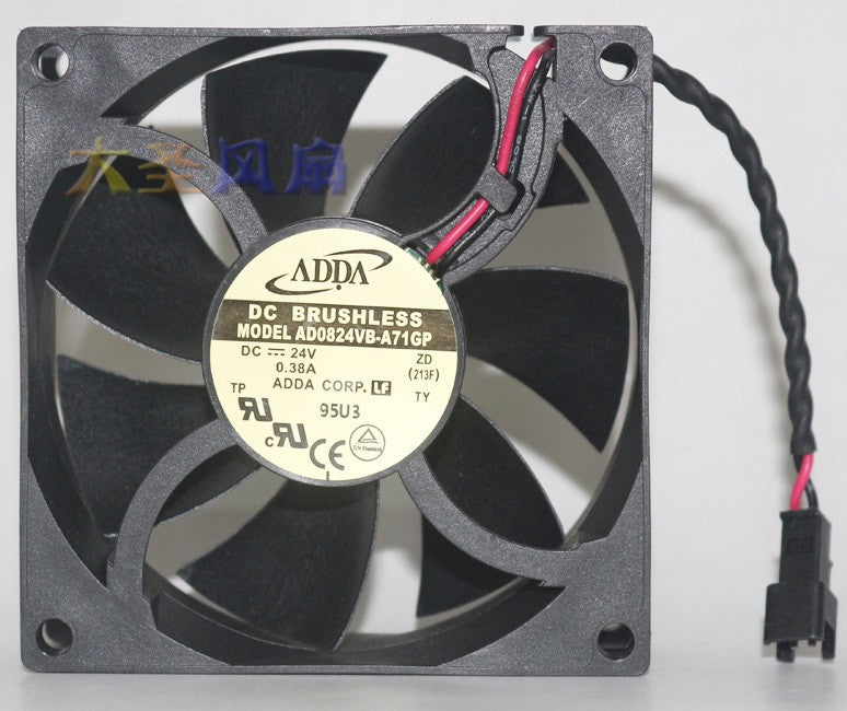 ADDA AD0824VB-A71GP 24V 0.38A 2wires Cooling Fan