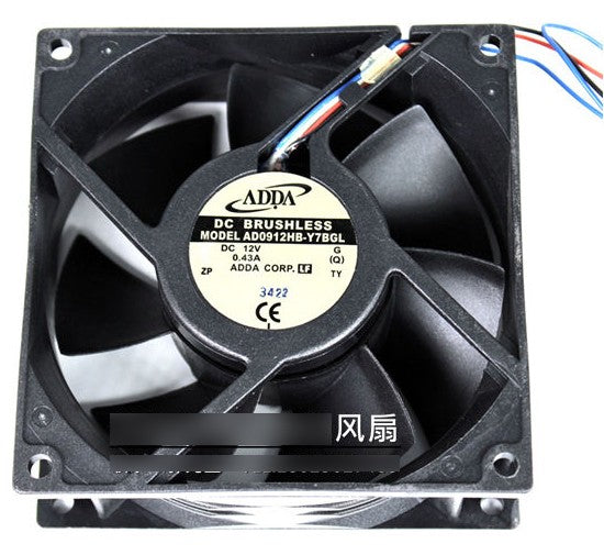 ADDA AD0912HB-Y7BGL AD0912HB-Y78GL 12V 0.43A 4wires Cooling Fan