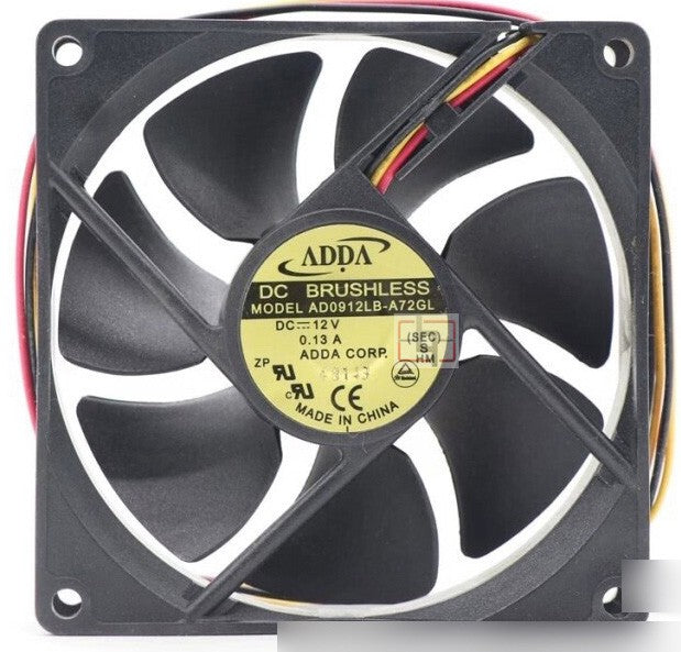 ADDA AD0912LB-A72GL 12V 0.13A 3wires Cooling Fan