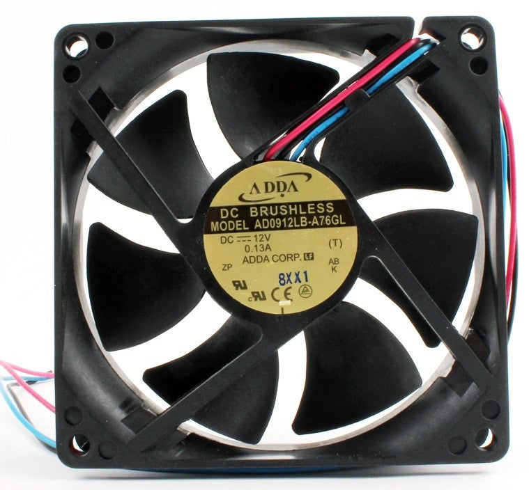 ADDA AD0912LB-A76GL 12V 0.13A 3wires cooling fan