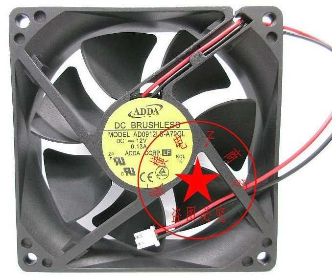 ADDA AD0912LS-A70GL 12V 0.13A 2wires Cooling Fan