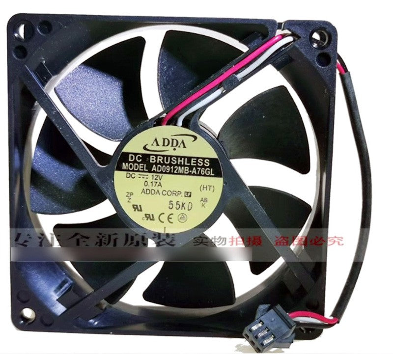 ADDA AD0912MB-A76GL 12V 0.17A 3wires Cooling Fan
