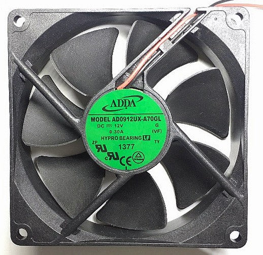 ADDA AD0912UX-A70GL 12V 0.3A 2wires Cooling Fan