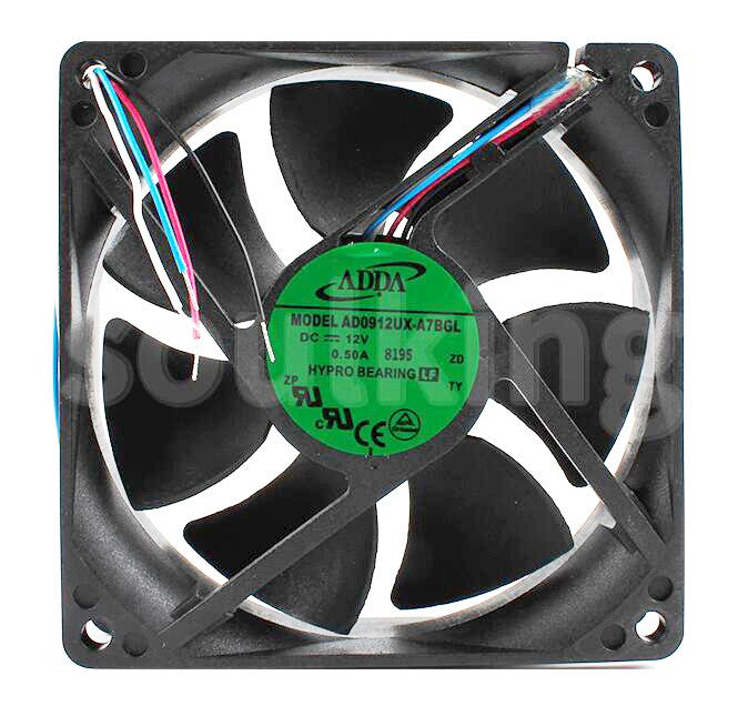 ADDA AD0912UX-A7BGL 12V 0.5A 4wires Cooling Fan