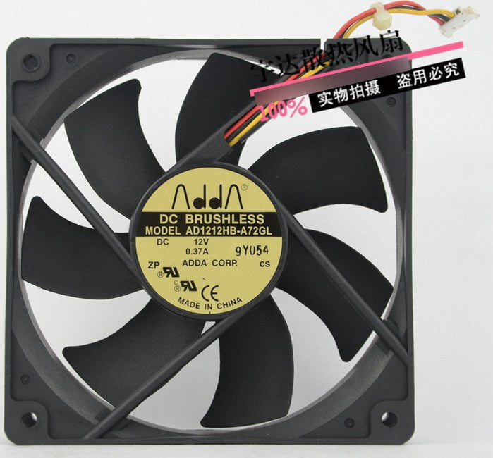 ADDA AD1212HB-A72GL 12V 0.37A 3wires cooling fan