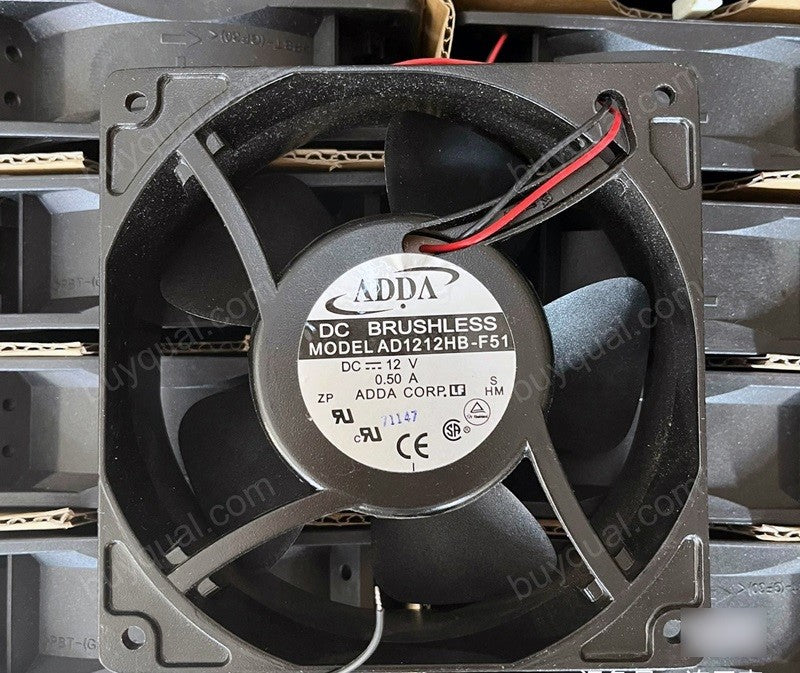 ADDA AD1212HB-F51 12V 0.5A 2wires Cooling Fan - New