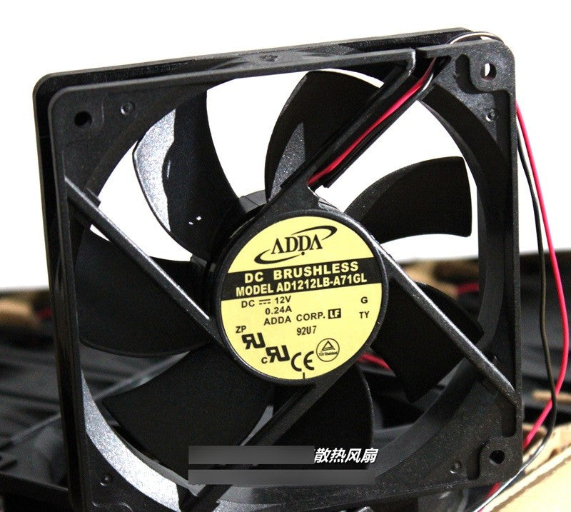 ADDA AD1212LB-A71GL 12V 0.24A 2wires Cooling Fan