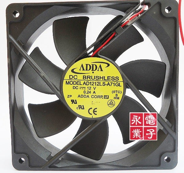 ADDA AD1212LS-A71GL 12V 0.24A 2wires Cooling Fan