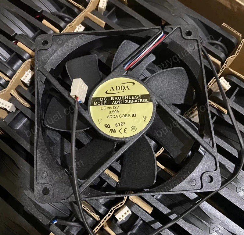 ADDA AD1212UB-A7BGL 12V 0.5A 4wires Cooling Fan