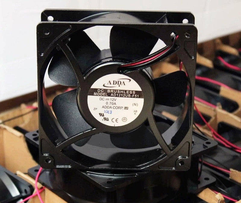 ADDA AD1212UB-F51 12V 0.7A 2wires Cooling Fan - Metal Frame