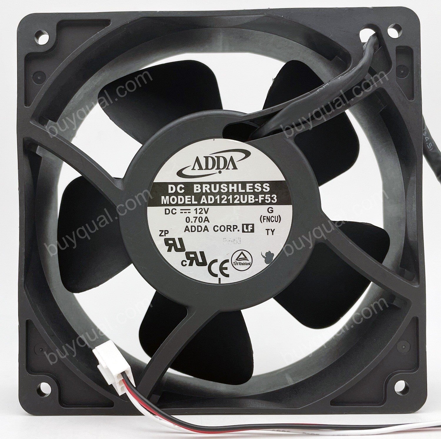 ADDA AD1212UB-F53 12V 0.70A 3wires Cooling Fan - Used/Refurbished