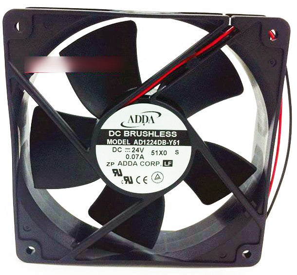 ADDA AD1224DB-Y51 24V 0.07A 2wires Cooling Fan
