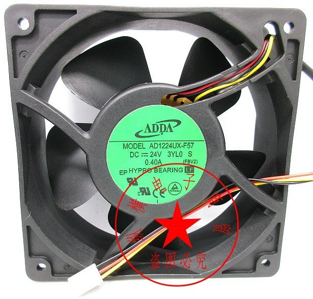 ADDA AD1224UX-F57 24V 0.40A 3wires cooling fan