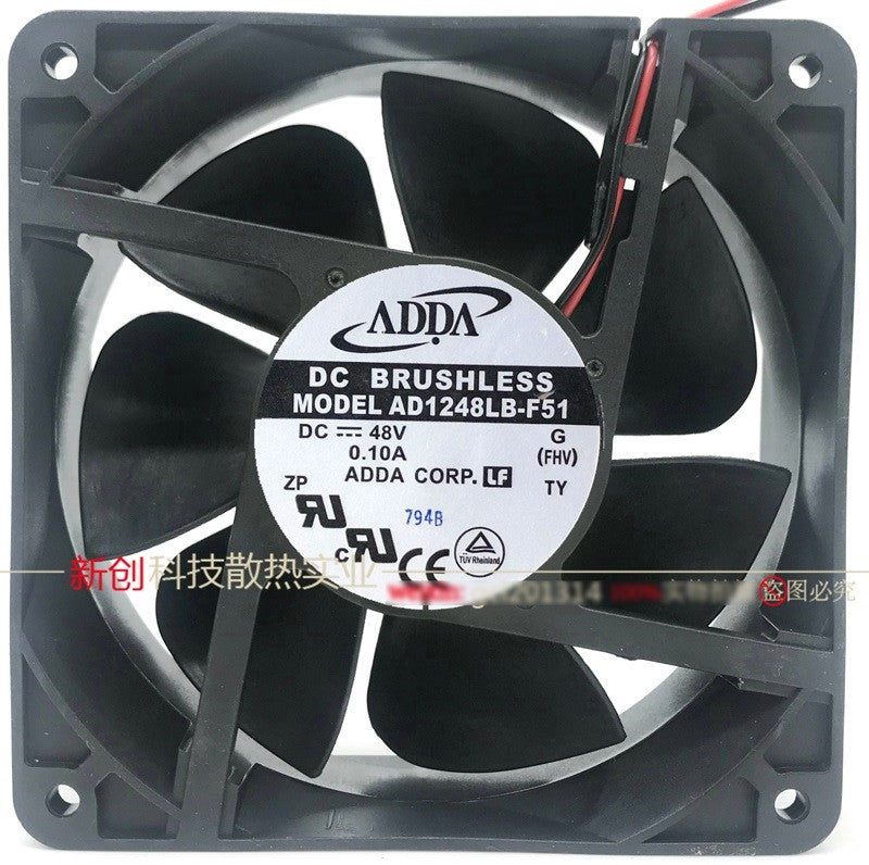ADDA AD1248LB-F51 48V 0.10A 2wires Cooling Fan