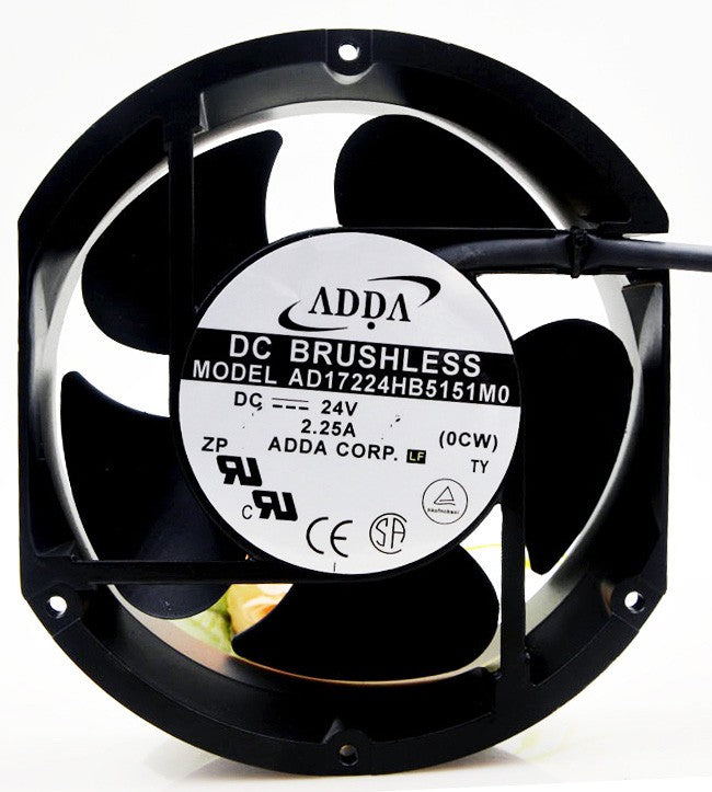 ADDA AD17224HB5151MO AD17224HB5151M0 24V 2.25A 54W 2wires Cooling Fan