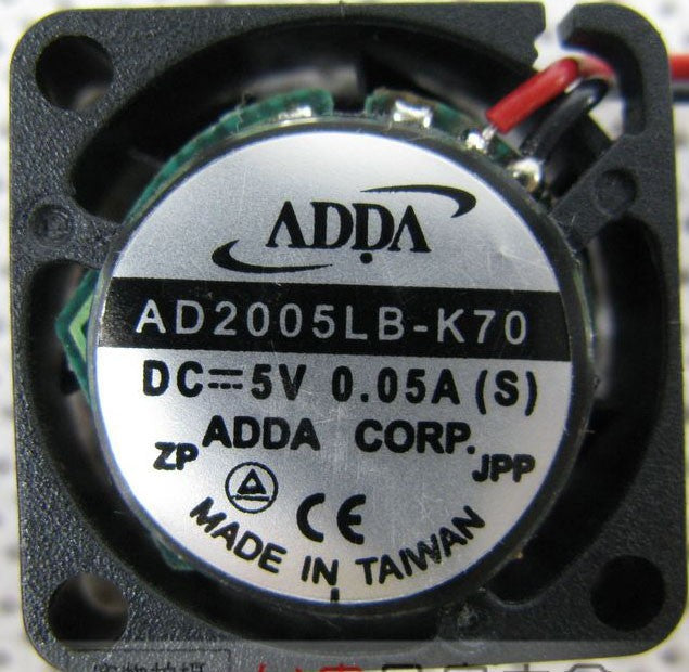 ADDA AD2005LB-K70 5V 0.05A 2wires Cooling Fan