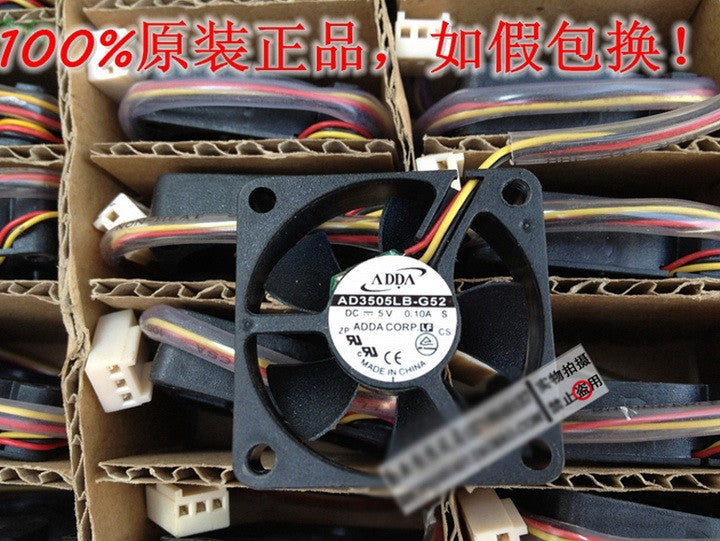 ADDA AD3505LB-G52 5V 0.1A 3wires Cooling Fan