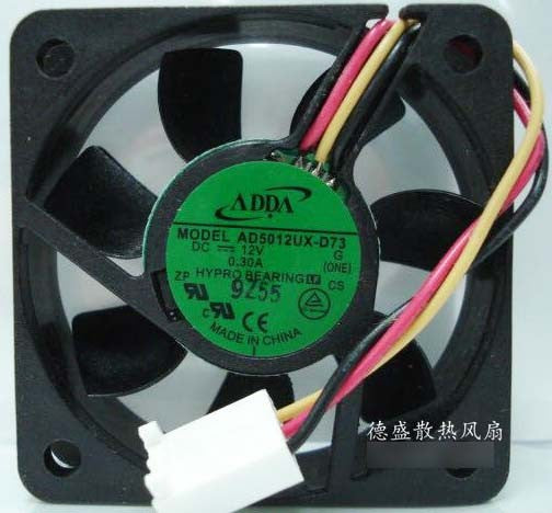 ADDA AD5012UX-D73 12V 0.30A 3wires cooling fan