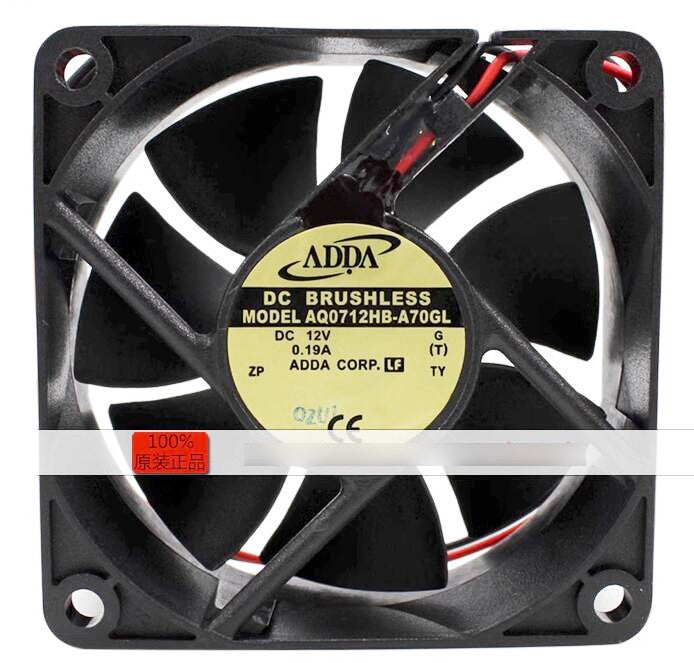 ADDA AQ0712HB-A70GL 12V 0.19A 2wires cooling fan