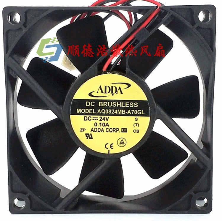 ADDA AQ0824MB-A70GL 24V 0.10A 2wires Cooling Fan