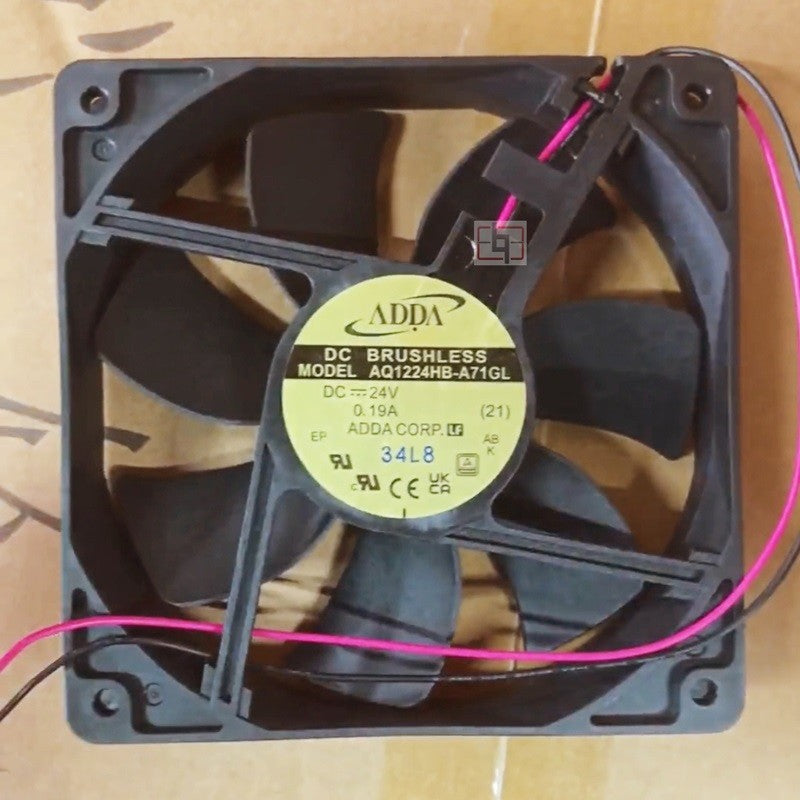 ADDA AQ1224HB-A71GL 24V 0.19A 2wires Cooling Fan