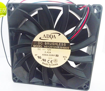 ADDA AS12012HB-389B00 12V 4.40A 3wires Cooling Fan