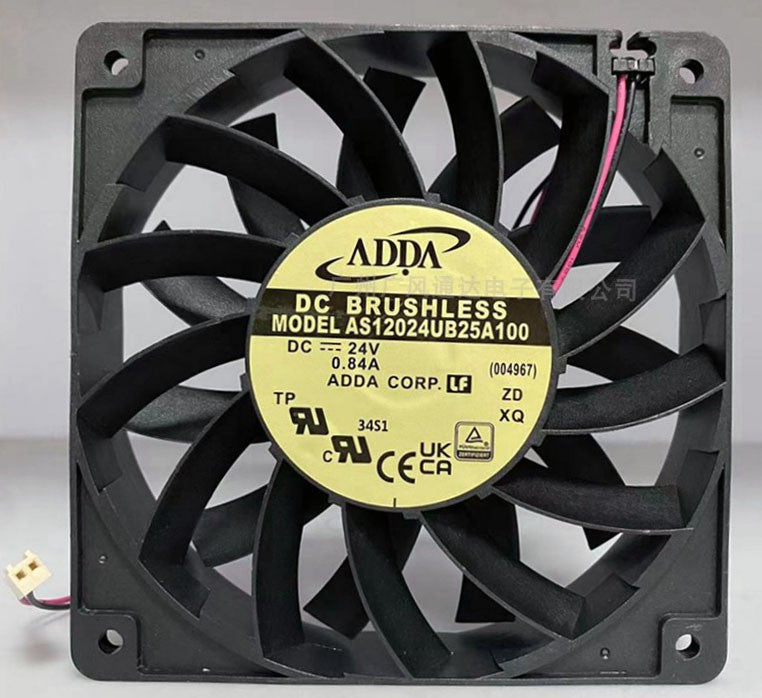 ADDA AS12024UB25A100 24V 0.84A 2wires Cooling Fan