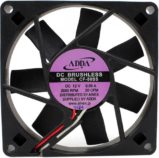 ADDA CF-80SS 12V 0.09A 3wires cooling fan