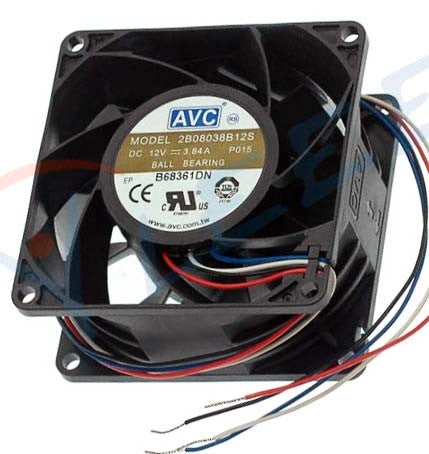 AVC 2B08038B12S 12V 3.84A 4wires Cooling Fan