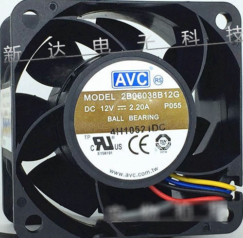 AVC 530748-001 12V 2.2A 4wires Cooling Fan