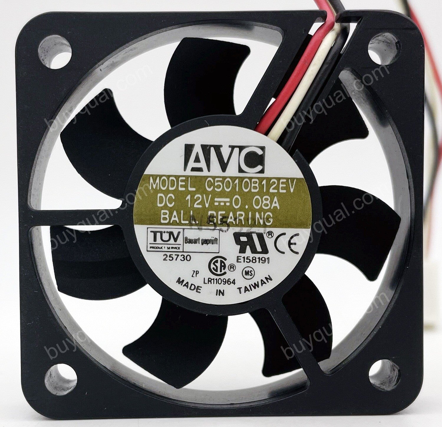 AVC C5010B12EV 12V 0.8A 3wires Cooling Fan