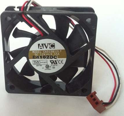 AVC C6015B12LY 12V 0.15A 3wires cooling fan