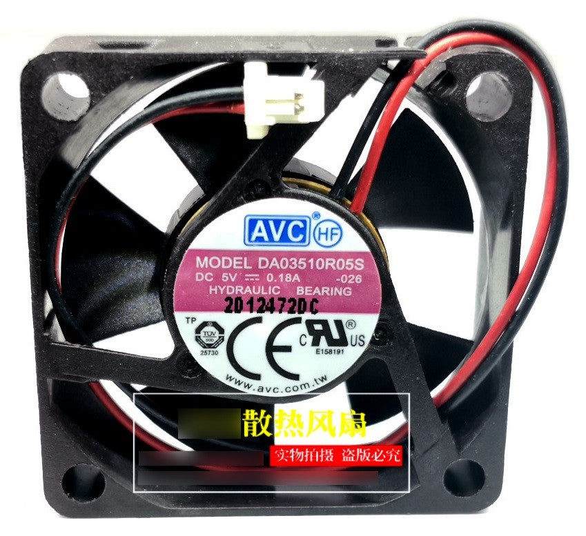 AVC DA03510R05S 5V 0.18A 2wires cooling fan