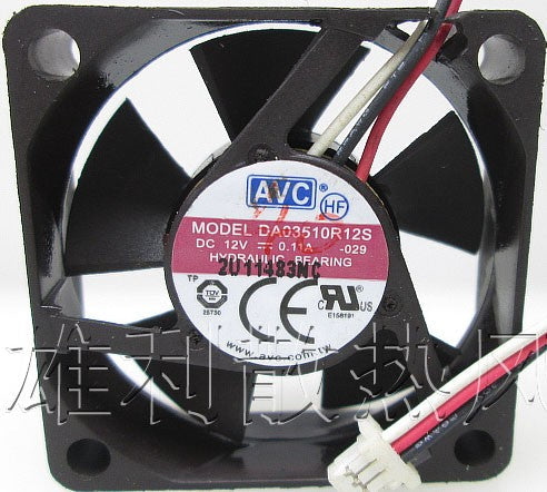 AVC DA03510R12S 12V 0.11A 3wires cooling fan