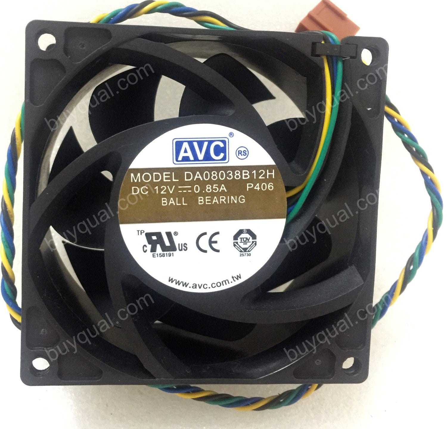 AVC DA08038B12H-P406 12V 0.85A 4wires cooling fan