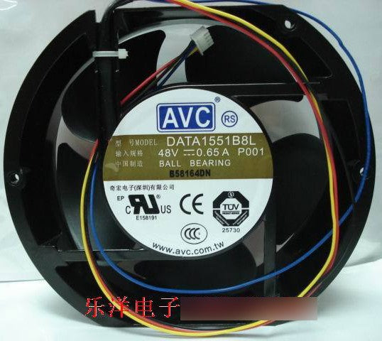 AVC DATA1551B8L 48V 0.65A 4wires cooling fan