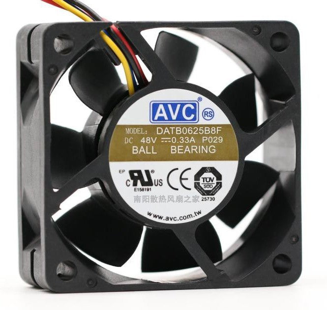 AVC DATB0625B8F 48V 0.33A 4wires cooling fan