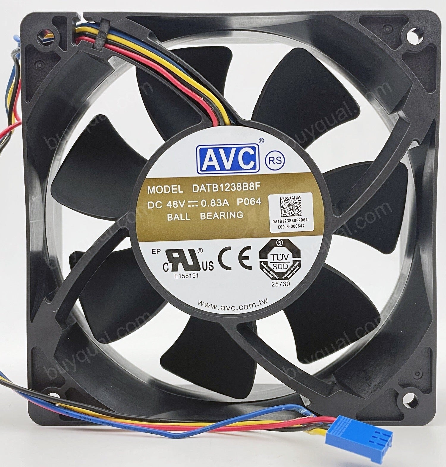 AVC DATB1238B8F 48V 0.83A 4wires cooling fan