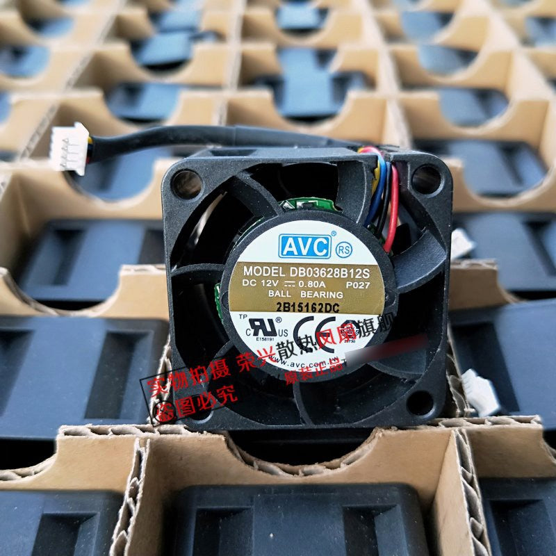 AVC DB03628B12S 12V 0.80A 4wires cooling fan