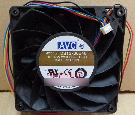 AVC DB12738B48F 48V 0.86A 4wires cooling fan - New